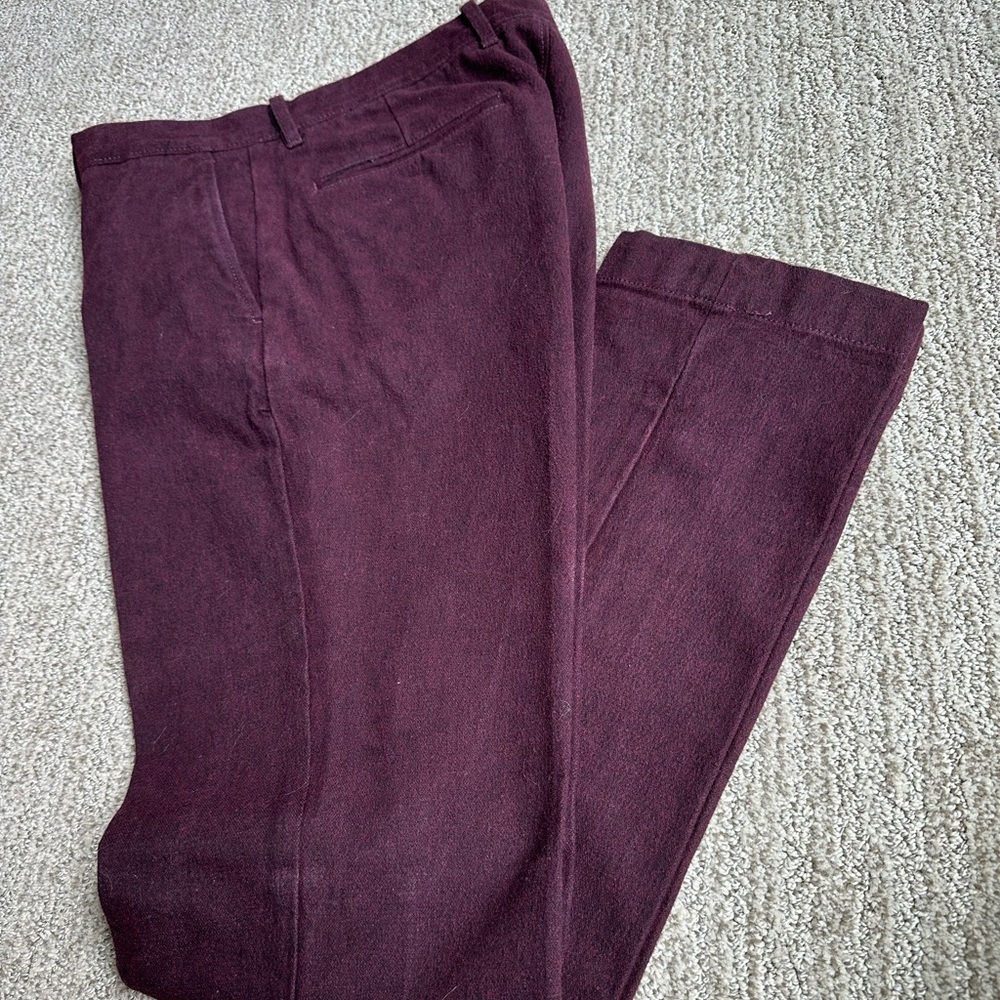 J Crew 770 Stretch Chino Trouser Burgundy